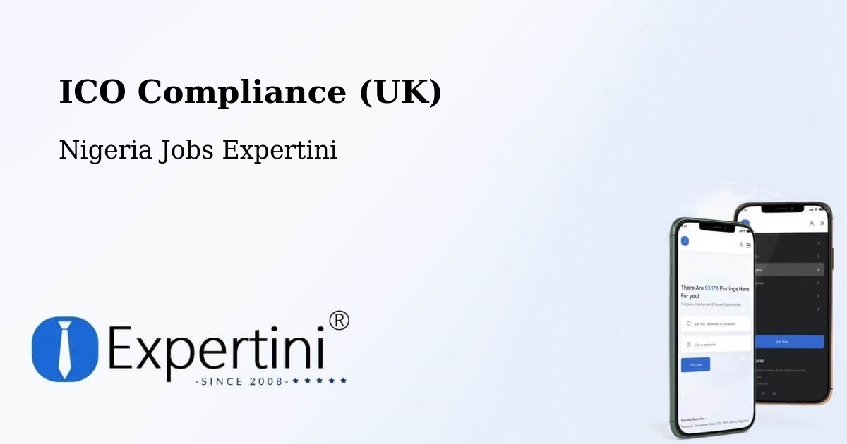 UK Data Protection & ICO Compliance – Jos - Nigeria Jobs Expertini