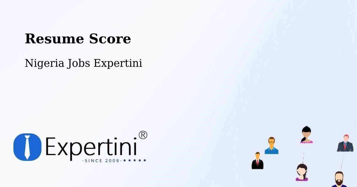 Resume Score & Job Description Match Tool – Jos - Nigeria Jobs Expertini